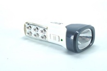 Портативный ручной фонарик 2 в 1 SY-3726 7 светодиодов "101" (код.5-4926)