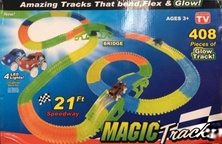 Светящаяся детская дорога Magic Tracks, 408 деталей