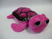 Ночник проектор звездного неба Музыкальная черепаха Music Turtle Pink розовая "0023" (код.9-2155)