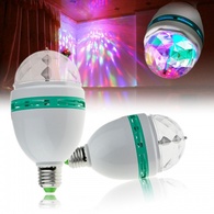 Новогодний светильник (ночник) вращающийся  с цветомузыкой LED Full Color Rotating Lamp