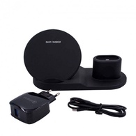 Беспроводное зарядное устройство 3 в 1 | Qi Wireless Fast Charging Pad Black