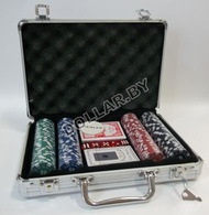 Профессиональный набор для покера в алюминиевом кейсе (200 шт.) (код 9-2167)