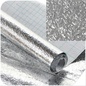 Нанопленка защитная самоклеющаяся (фольга-стикер) Алюминиевые обои 300х60 см  2 шт.