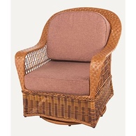 Кресло качалка из ротанга "Лагуна", цвет венге и коньяк
