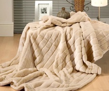 Плед короткий ворс LUSNUG 200*220см