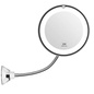 Настенное зеркало с 10ти кратным увеличением и подсветкой на присоске Flexible mirror